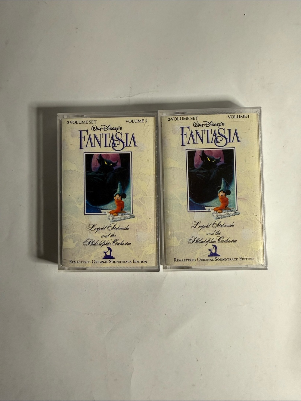 Disney Fantasia Soundtrack Cassette Volume One & Two